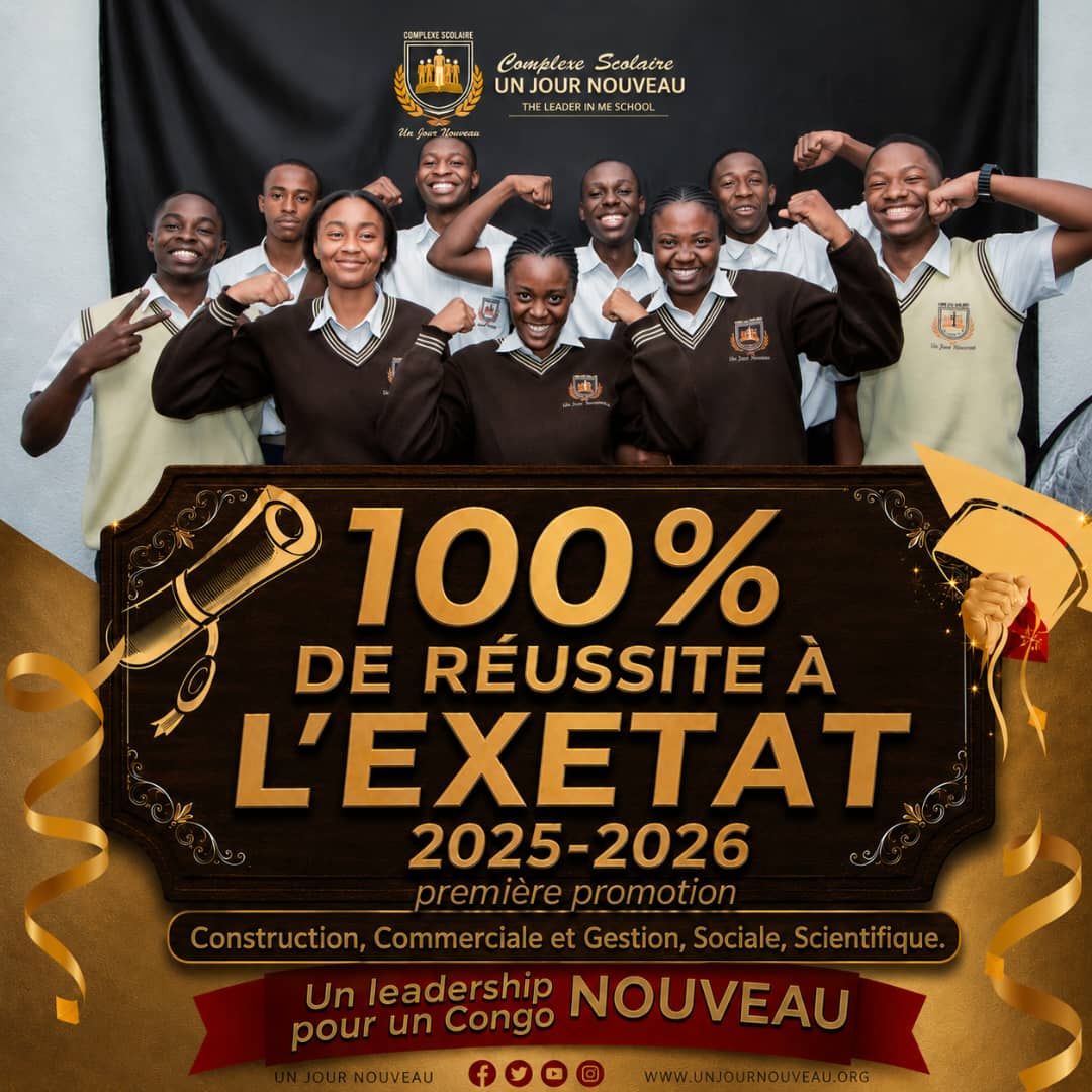 Du rêve à l'excellence : le Complexe Scolaire Un Jour Nouveau célèbre sa toute première promotion avec 100 % de réussite aux Examens d'État.